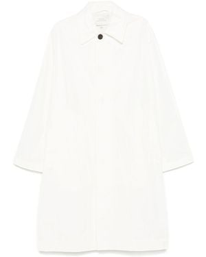 Studio Nicholson Nylon And Cotton Blend Coat - White