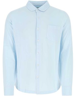Hartford Light-blue Cotton Shirt