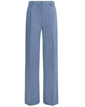 Prada Blue Cotton Chino Trousers