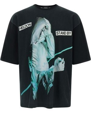Undercover Graphic Cotton Jersey T-Shirt With Oversized Fit - Black
