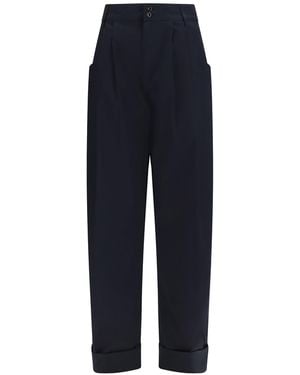 Jacob Cohen Lindsay Barrel Wide Trousers Gabardine - Blue