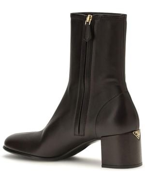 Prada Ankle Boots Stretch Nappa Leather Upper: Lamb (Ovis Aries) - Black