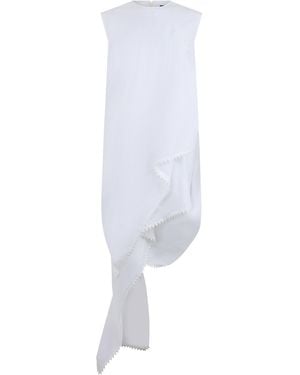 Jacquemus Long Dress Bolversin Cotton - White