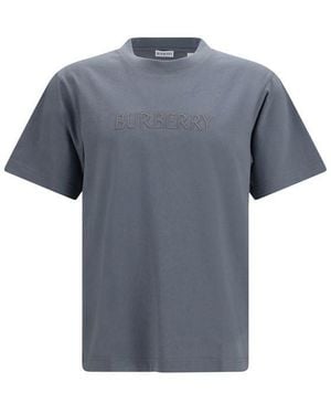 Burberry Cotton T-Shirt - Blue
