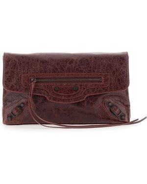 Balenciaga Clutch Le City Leather Bags - Purple