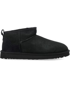 UGG Classic Ultra Mini Suede Boots - Black