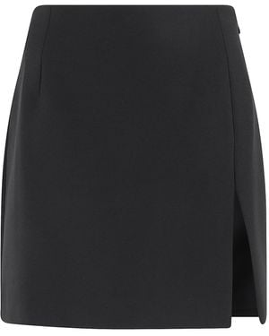 ANDAMANE Gioia Splitted Mini Skirt - Black