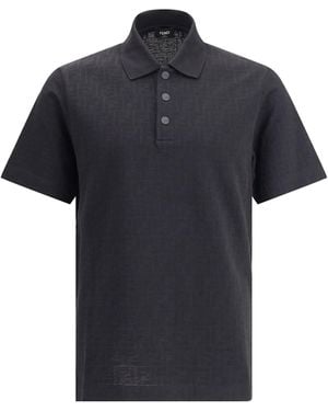 Fendi Ff Polo Shirt - Black