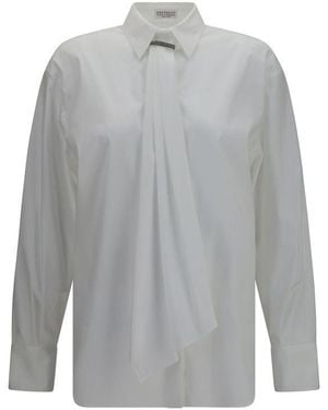 Brunello Cucinelli Cotton Dress Shirt - Grey
