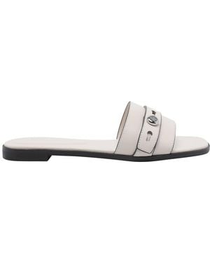 Tory Burch Romy Slides - White