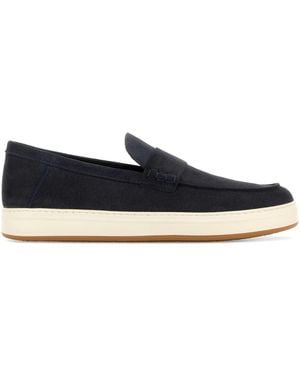 Hogan Dark Suede Loafers - Blue