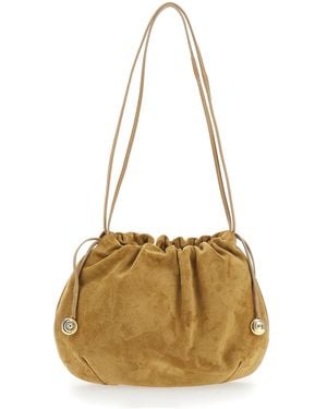 Liffner Clutch Bag Suede Cow Leather - Metallic