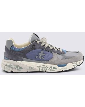 Premiata Leather Mase Trainers - Blue