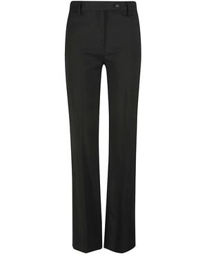 True Royal Cady Flared Trousers - Black