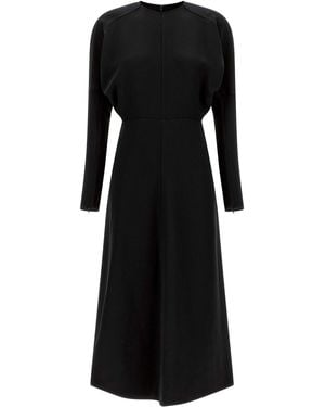 Victoria Beckham Dolman Sleeve Dress - Black