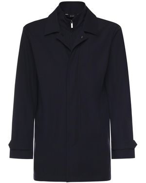 Fay Stretch Jersey Morning Jacket - Blue