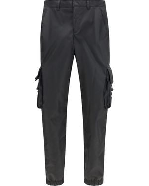Prada Re-Nylon Cargo Trousers Polyamide - Blue