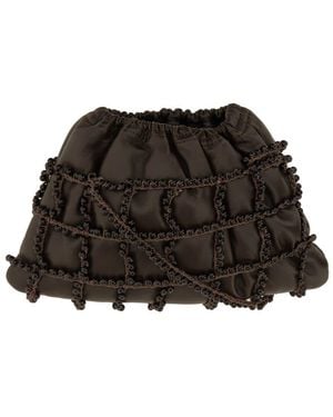Alysi Mini Leather Bag - Black