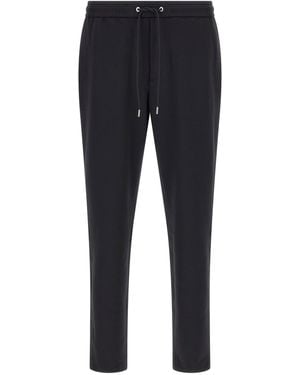 Moncler Logo Patch Joggers - Blue