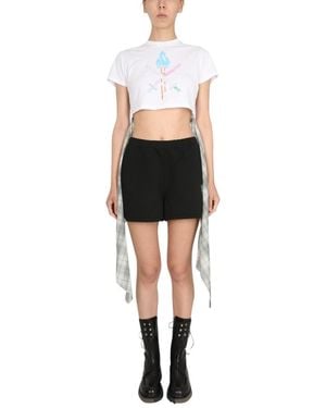 Opening Ceremony Word Torch Hybrid T-Shirt T-Shirts - Black