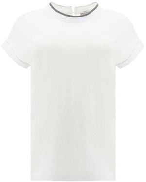 Brunello Cucinelli Cotton T-Shirt - White