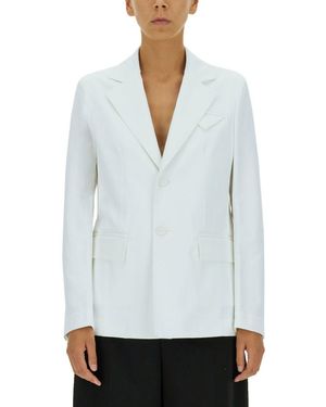 Bottega Veneta Bottega Veneta Single-Breasted Blazer - White