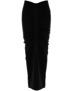 Alexander Wang Ruched Maxi Skirt - Black