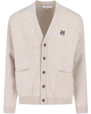 Maison Kitsuné Maison Kitsune Jumpers Wool - White