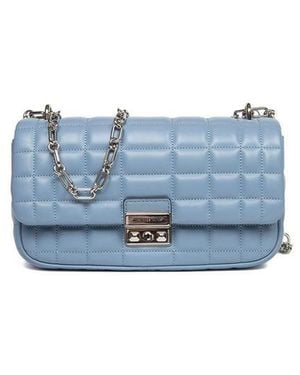 Michael Kors Shoulder Bag Leather Crossbody-Bags - Blue