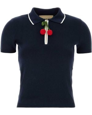 Tシャツ・カットソー VALENTINO GARAVANI Embroidered Piquet Polo Shirt 19655498_43973835_322.jpg