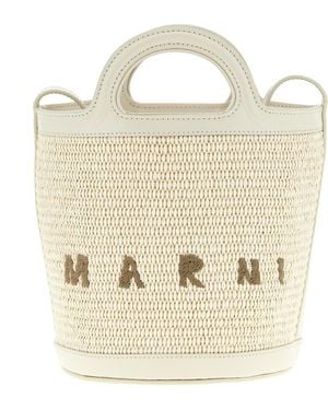 Marni 'Tropicalia' Small Bucket Bag - White