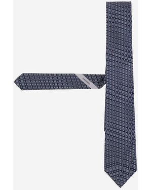 Ferragamo Silk Tie Ties & Bow - Blue