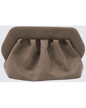 THEMOIRÈ Bios Suede Clutches - Brown