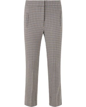 Veronica Beard Straight Twill Pants Multicolor Polyester - Gray