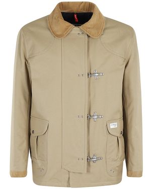 Fay 4 Ganci Padded Jacket - Natural