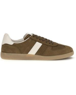 Tom Ford Calf Leather Bos Taurus Low Top Trainers - Natural