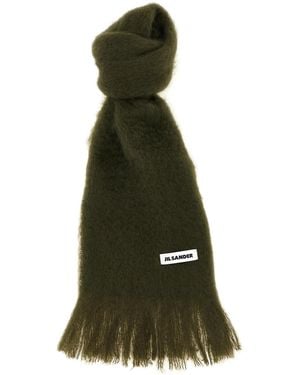 Jil Sander Wool Scarf - Green