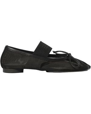 MM6 by Maison Margiela Ballet Flats Mesh - Black