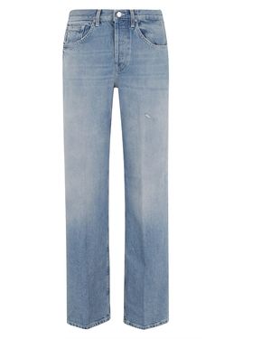 Dondup Jeans 5Tasche Wide Leg Jacklyn Cotone - Blue