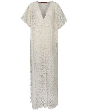 Ermanno Scervino Macramã Duster Coat - White