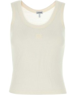 Loewe Silk Tank Top - White