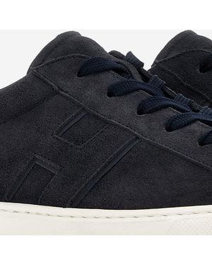 Hogan Sneakers Rebel Leather And Rubber Sneakers - Blue