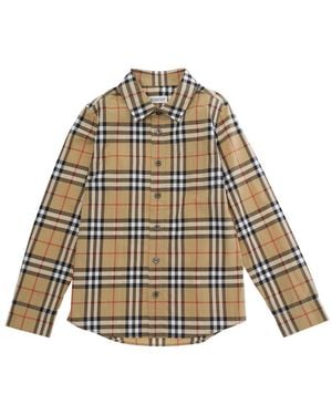 Burberry Shirt Cotton - Natural