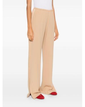 forte_forte Elasticated Waist Trousers - Natural