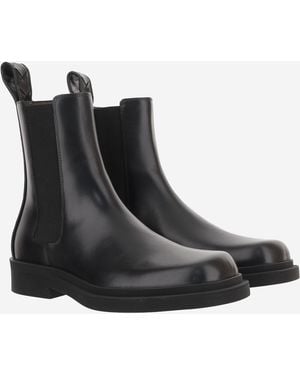 Bottega Veneta Boots Chelsea Ben Leather Calfskin - Black