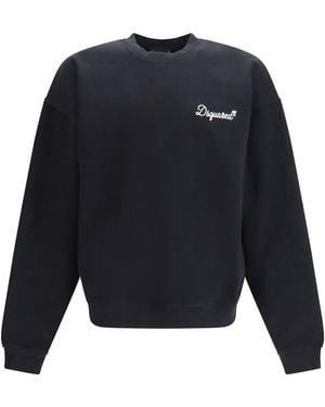 DSquared² Logo Cotton Sweatshirt - Blue