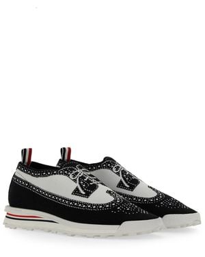Thom Browne Tech Runner Sneaker Elastane Sneakers - Black