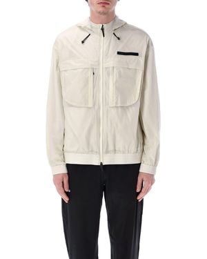 EA7 Nylon Hooded Jacket - Natural