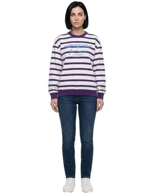 Dolce & Gabbana Dolce & Gabbana Striped Cotton Sweatshirt - Blue