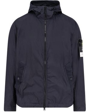 Stone Island Garrment Dyed Crinkle Reps Ny Jacket - Blue